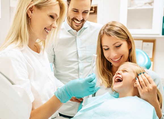 a child receiving a dental sealant