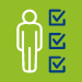 person by check list icon