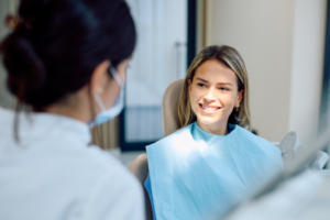 a dental patient during an appointment